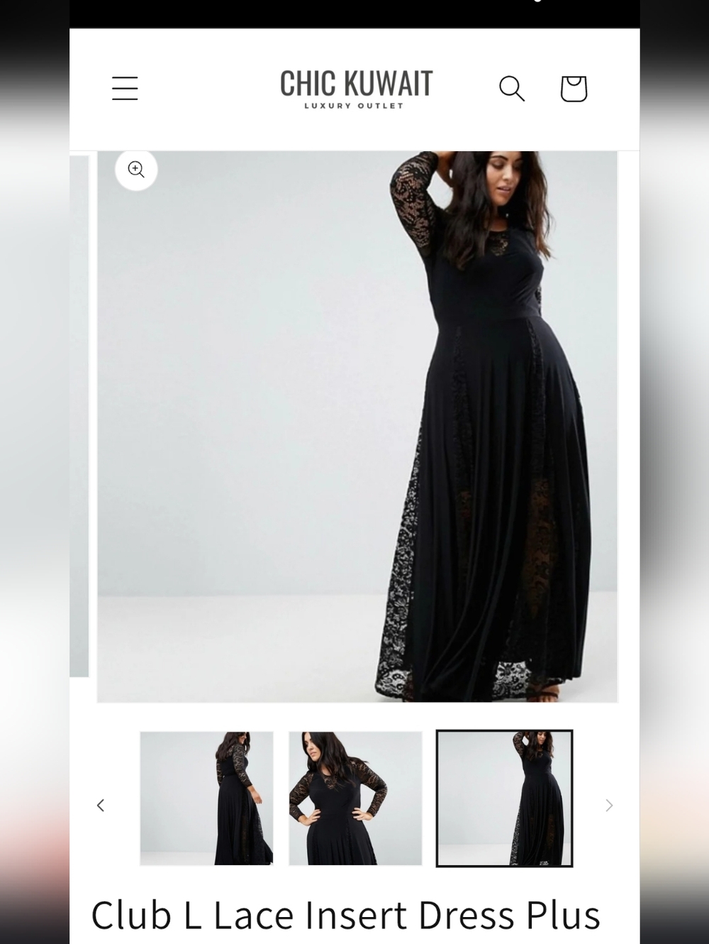 ‼️‼️‼️SEARCHING‼️‼️‼️ FOR CLUB L Black Lace Insert Maxi Dress